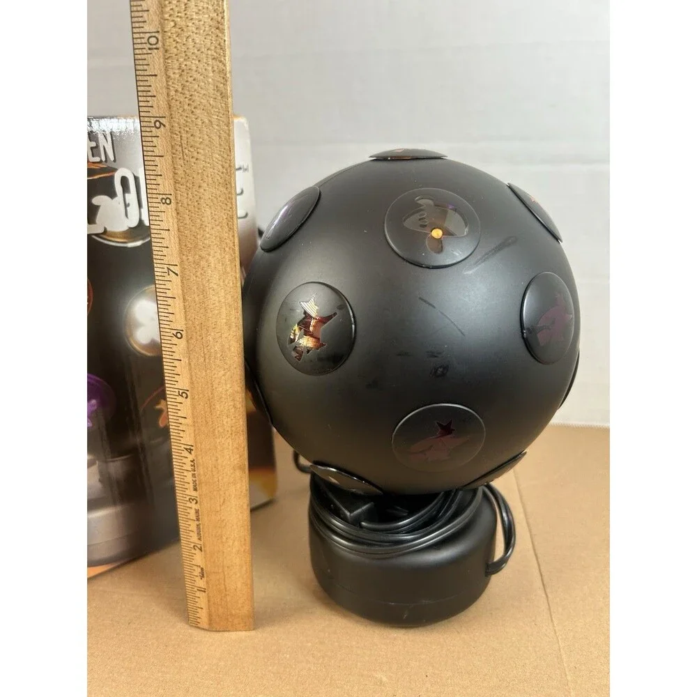 Lite F/X Halloween Ball Of Lite Rotating Light Up Disco Party Ball Projection